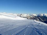 Preparazione delle piste della discesa Panorama