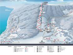 Mappa delle piste Góra Żar - Miedzybrodzie Zywieckie
