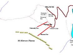 Mappa delle piste Mount Mawson