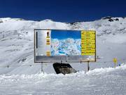 Tabellone informativo alla stazione a monte della Eisseebahn