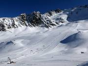 Ampia pista presso lo skilift Nörderjoch 1