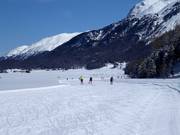 Pista da fondo presso la stazione a valle Furtschellas