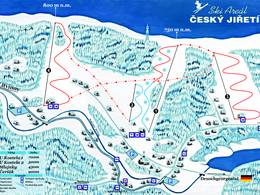 Mappa delle piste Český Jiřetín
