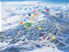 Mappa delle piste Font-Romeu/Bolquère Pyrénées 2000
