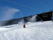 Innevamento con lance fino alla stazione a valle Rifenal
