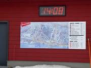 Mappa delle piste alla stazione a valle