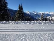 Pista panoramica da fondo al Kristberg