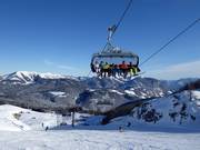 Steinplattenbahn - 8pers.| Seggiovia ad alta velocità (ad agganc. autom.) con cupola di prot. e riscald. sedile