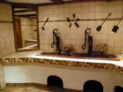 Molto eleganti: i servizi igienici.