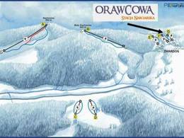 Mappa delle piste Orawcowa - Zwardón