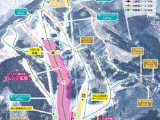 Mappa delle piste Winghills Shirotori Resort