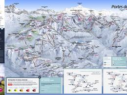 Mappa delle piste Les Portes du Soleil - Morzine/Avoriaz/Les Gets/Châtel/Morgins/Champéry