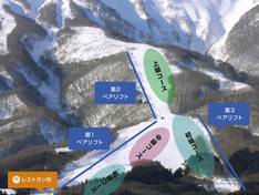 Mappa delle piste Iwakisan Hyakuzawa