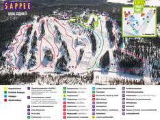 Mappa delle piste Sappee