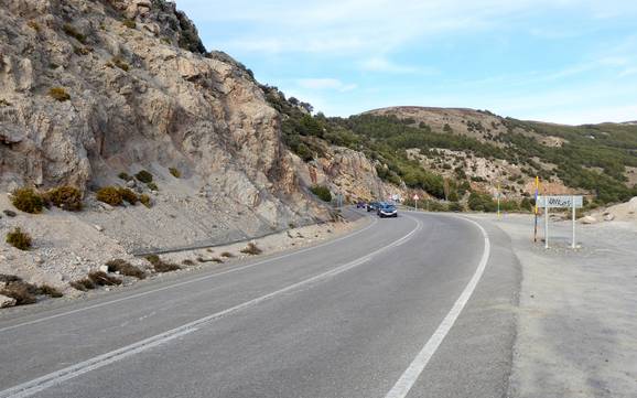 Sierra Nevada (Spagna): Accesso nei comprensori sciistici e parcheggio – Accesso, parcheggi Sierra Nevada - Pradollano