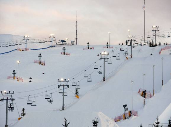 Vista sulle piste del Canada Olympic Park