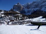 Vista sulle sistemazioni al Plan de Gralba