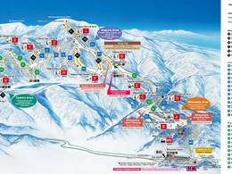 Mappa delle piste Mitsumata/Kagura/Tashiro (Mt. Naeba)