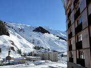 Vista da Andermatt sull’area sciistica