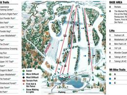 Mappa delle piste Powder Ridge Mountain Park & Resort