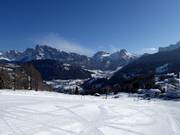 Vista dal Monte Pana sulla Val Gardena fino al Dantercepies