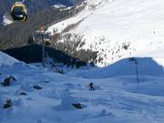 Pendio di neve fresca presso la Furglerblickbahn