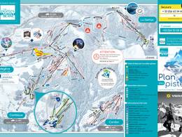 Mappa delle piste Les Portes du Mont-Blanc - Combloux/Megève le Jaillet/La Giettaz