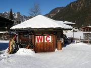 Toilette alla stazione a valle