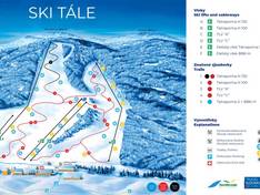 Mappa delle piste Tále