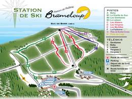 Mappa delle piste Brameloup - Saint-Chély-d’Aubrac