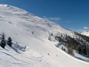 Pendii di neve fresca al Monte della Neve