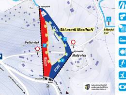 Mappa delle piste Mezihoří