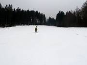 Discesa presso la sciovia dell’hotel