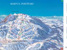 Mappa delle piste Poiana Brașov