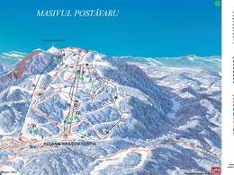 Mappa delle piste Poiana Brașov