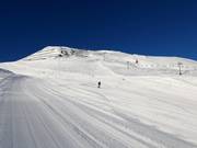 Discesa media Karleitenabfahrt e pendio ripido Pleisen Steilhang