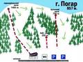 Mappa delle piste Pohar (Погар) - Slavsko (Славське)