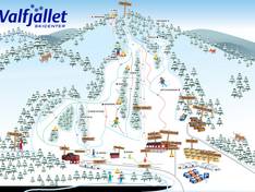 Mappa delle piste Valfjället