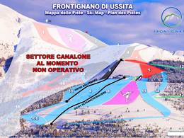 Mappa delle piste Frontignano 360 - Ussita