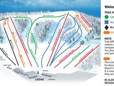 Mappa delle piste Seven Oaks