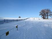 Vista su impianto di risalita e pista