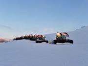 I gatti delle nevi al lavoro