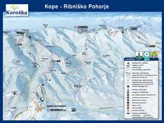 Mappa delle piste Ribniška koča - Ribniško Pohorje