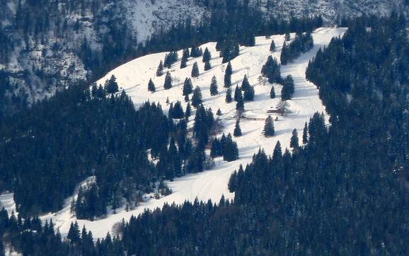 Stazione a valle più alta nelle Dolomiti di Brenta – comprensorio sciistico Pradel - Molveno