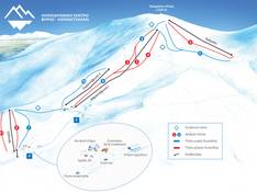 Mappa delle piste Voras - Kaimaktsalan