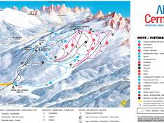Mappa delle piste Alpe Cermis - Cavalese