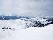 La cresta tra Légette e Mont Vores offre molti pendii liberi