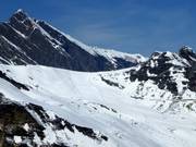 Vista sulle discese al Tuxerjoch