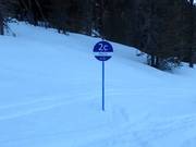 Segnaletica delle piste allo Speikboden