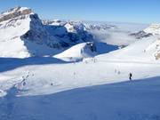 Ampia pista dal Jochstock al Jochpass